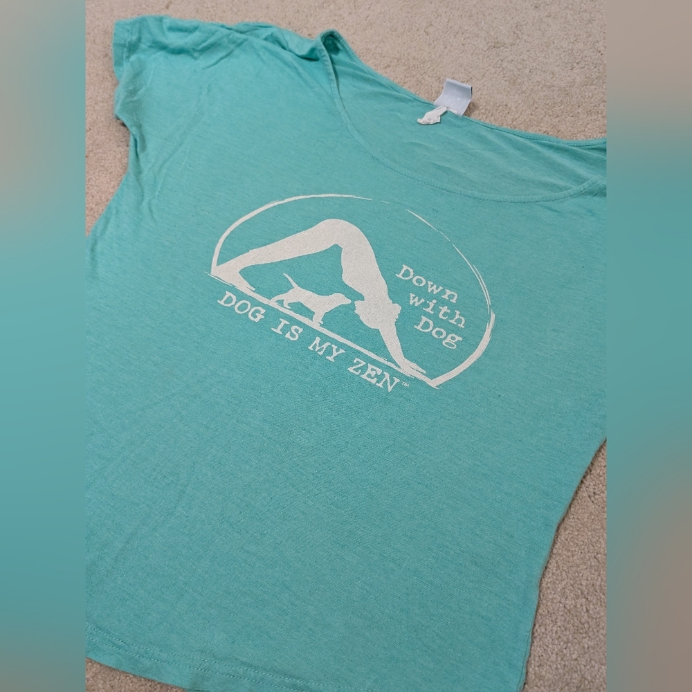 Teal Graphic Women's Crop Top